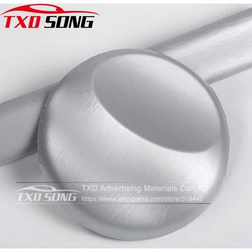 Cay Styling Gray grey Metallic Brushed Aluminum Vinyl Metal vinyl car Wrap Film car sticker With Size:10/20/30/40/50/60x152CM