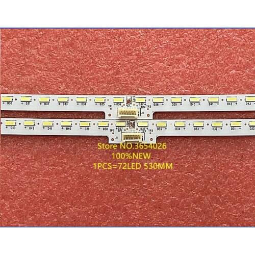 2Pieces/lot FOR Hisure LED49M5600UC light strip lt-1163084-a20171210n screen he490iuc-e31 72LED 530MM 100%NEW