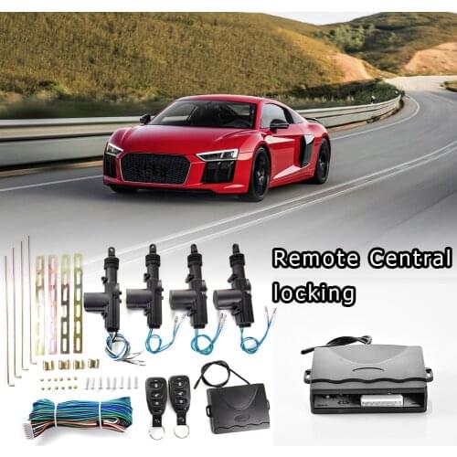 Universal 2/4 Door Remote Keyless Entry Central Locking Kit Car Remote Central Kit Door Lock Keyless Entry System Car Accessory