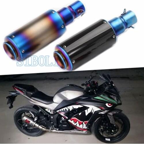 Exhaust Motorcycle Muffler Silencer Carbon Fiber Escape With DB killer For honda CBR1000RR YAMAHA YZF R1 R6 TMAX530 FZ6 AK103