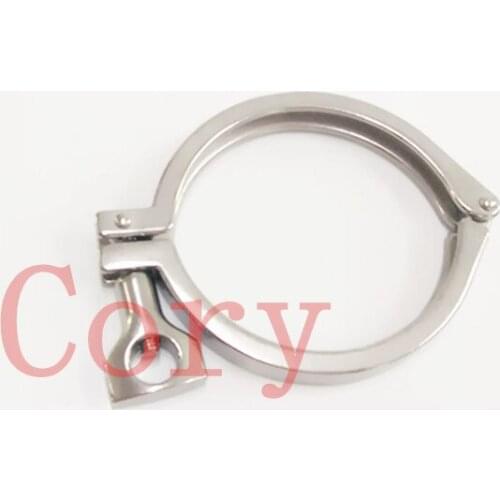 1PCS 304 Stainless Steel Tri Clover Sanitary Fitting 1.5"/2" Tri Clamp AND 50.5mm/64mm OD Ferrule