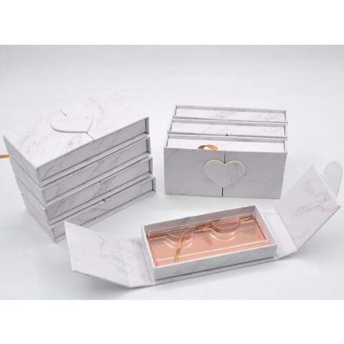 100/pack Wholesale False eyelash boxes package custom logo lash box packaging Makeup 3D mink lashes Faux Cils case bulk vendors