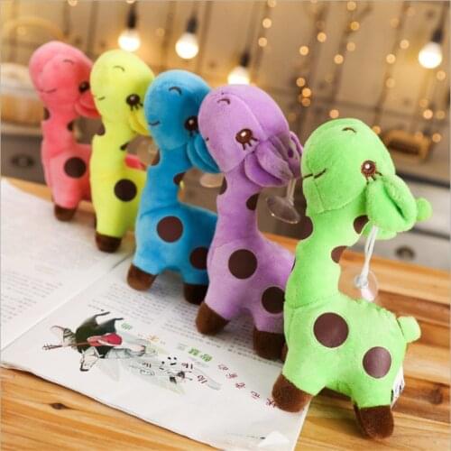 18cm/25cm Cute Baby Toys Rainbow Giraffe Plush Toys Dolls For Kids Brinquedos Kawaii Gift For Baby Birthday Happy Colorful Gifts