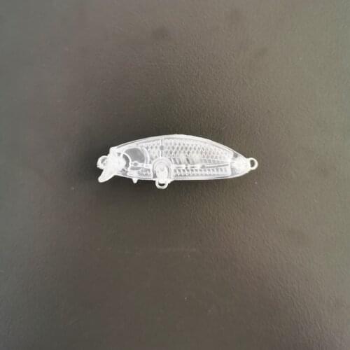 2.4g 4cm 100pcs Blank Nude Baits Crank Pencil Minnow Bait Unpainted Lure Bodies Fishing Bait