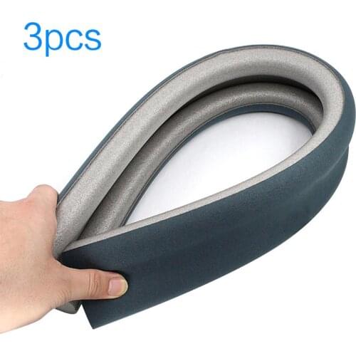 3pcs Sealing-Strips Door Bottom Draft Stopper Adhesive Soundproof Waterproof Windproof Insect Proof For Bedroom Bathroom Door