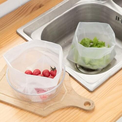 30-Piece Kitchen Garbage Storage Translucent Bag Environmentally Friendly Three-Dimensional Food Storage Bag Disposable Supplies