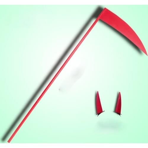 Anime Chainsaw Man Power Cosplay Prop 170CM PVC Scythe Devils Horn Headwear Halloween Carnival Cosplay Accessories Weapons