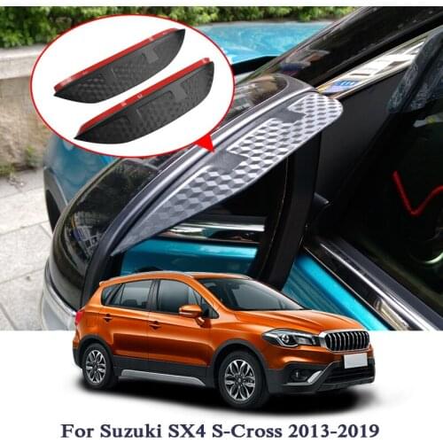 Car Styling Car Rearview Mirror Rain Eyebrow Sticker For Suzuki SX4 S-Cross Swift Vitara Escudo Carbon Fiber Protector Sticker