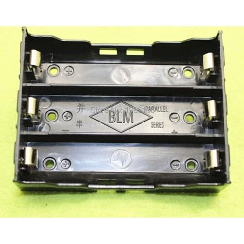 1pcs 3x18650 batteries Storage Case Box Holder Black Lithium 18650 in Parallel 3.7V