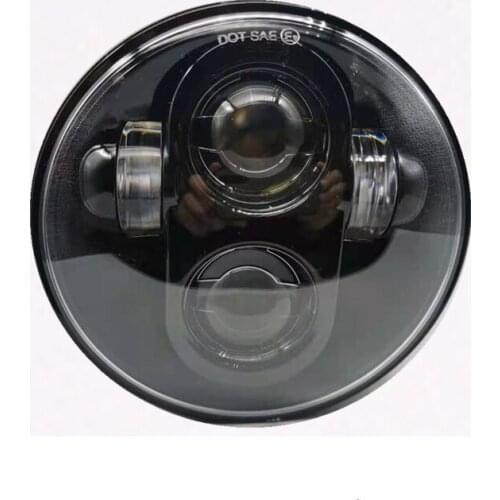 Black 5.75 inch High/Low Beam LED Motorcycle Headlight for Harley Sportster XL1200L Custom Low Rider Street Bob Victory Octane