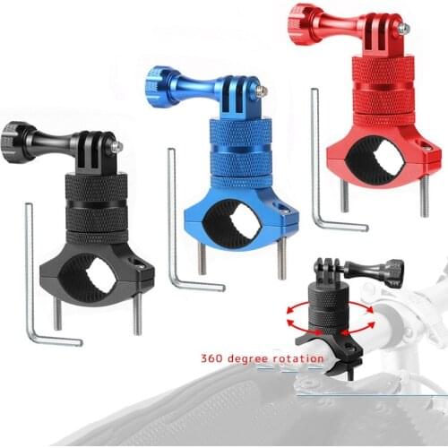 For MTB Go pro Action Camera Bike Bicycle Phone Holder 360 Swivel Universal Cycling Motorcycle Handle Bar Stand Mount Clamp
