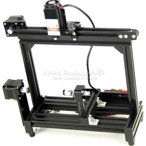 DIY 5500mw LOGO mini laser marking machine LOGO picture diode laser engraving machine engraving on cylinder on metal