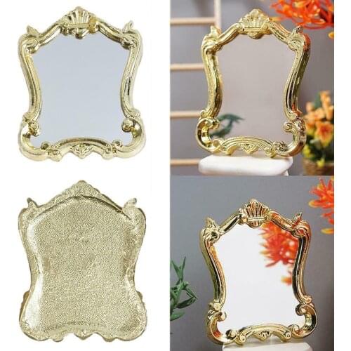 Hot Selling Mini Phnom Penh Mirror Doll Furniture Model for 1/12 Dollhouse Play House Toys