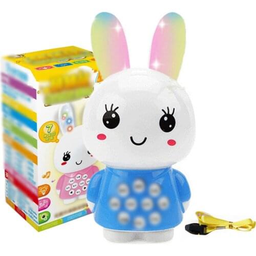 Early Education Machine Toy Cartoon Bunny Mini Story Machine Multi-Function Music Ancient Poem Baby Learning Machine