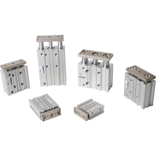 MGPM12/16/20/25/32/40/50/63/80/100-10/20/25/30/50/75/100/125/150/200/250 Compact Pneumatic Air Cylinder With Guide Rod Cylinder
