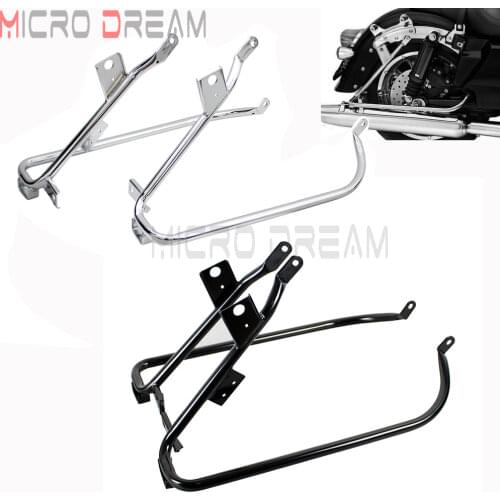 Motorcycle Rear Saddlebag Supports Bracket Holder For Harley Touring Electra Glide Road King Road Glide Street Glide 2009-2013