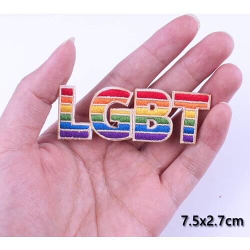 Cartoon Banana Gay Patches For Clothing LGBT Letter Rainbow Stripe Iron On Patches On Clothes Applique Embroidered Badge DIY