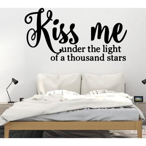 Cartoon kiss me Waterproof Wall Stickers Wall Art Decor For Kids Rooms Diy Home Decoration Decoration Accessories