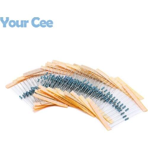 230Pcs 12 ohm -180 Ohm 1/4w Resistance 5% Metal Film Resistor Resistance Assortment Kit Set 23 Kinds Each 10pcs