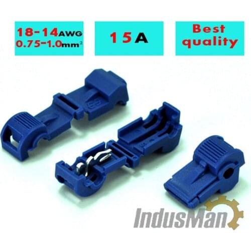 200pcs/ 100pair awg18-14 Scotch Lock Quick Splice Wire Connectors Terminals Crimp Electrical Car Audio Wire Set