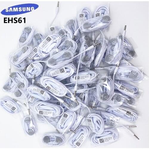 Samsung EHS61 Earphone wholesale 5/10/20/50 piece With Mic headset For Galaxy S6 S7 Edge S8 S9 S10 Plus J4 J6 A7 A10 A30 A50 A70