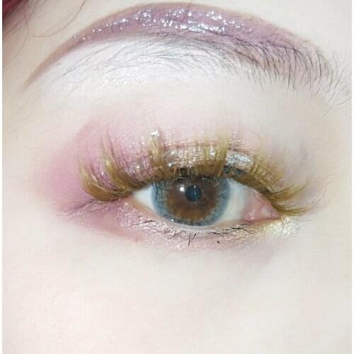 3D mink false eyelash natural thick European and American makeup net red eye tail elongated brown brown brown sugar eyelash