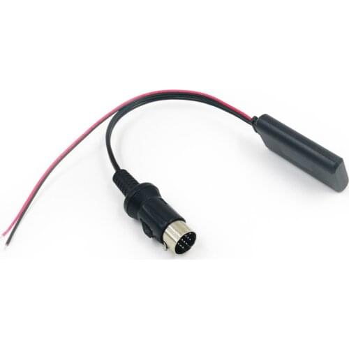 Biurlink New Radio Bluetooth Music Audio Cable AUX-IN MP3 Cable Adapter For Kenwood CD Player with 13pin Port