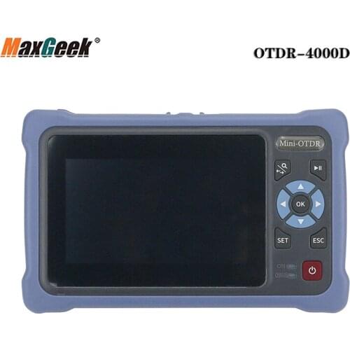 Maxgeek OTDR-4000D Mini-OTDR 100KM Optical Time Domain Reflectometer 1310NM/1550NM 26DB/24DB With Touch Screen