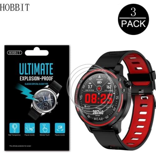 3Pack PET Film For LEMFO L9 L8 L7 L6 L5 GPS Smart Watch Screen Protector Explosion-Proof Anti-shock Clear HD Film For LEMFO L8