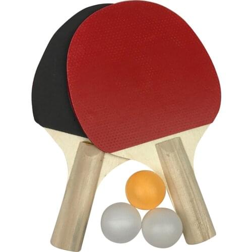 High Quality Rubber Faced Table Tennis Racket Beginner Training Ping-pong Board Table Tennis Racket Set for Adult Club Training