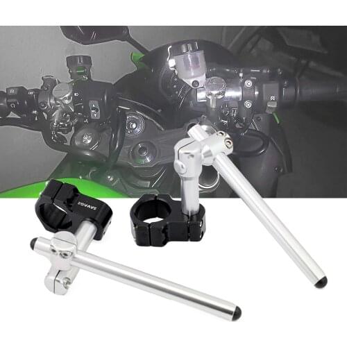 Stunt Adjustable Handlebars For KAWASAKI NINJA ZX-6R 636 2013-2020 Riser Handle Bar Clip On Fork Motorcycle Accessories ZX6R
