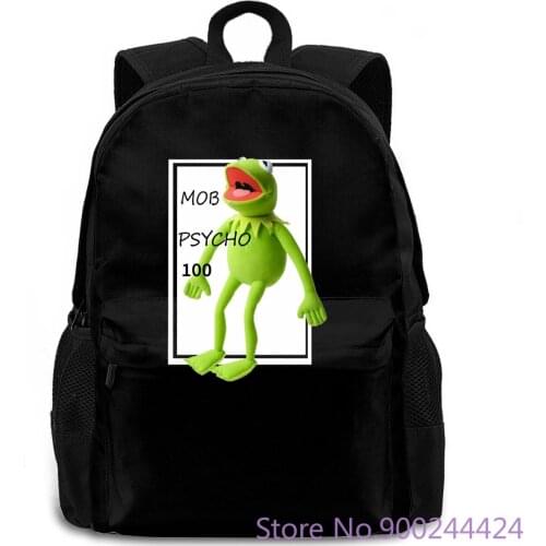 Mob Psychos Black Classic Round Collar women men backpack laptop travel school adult student