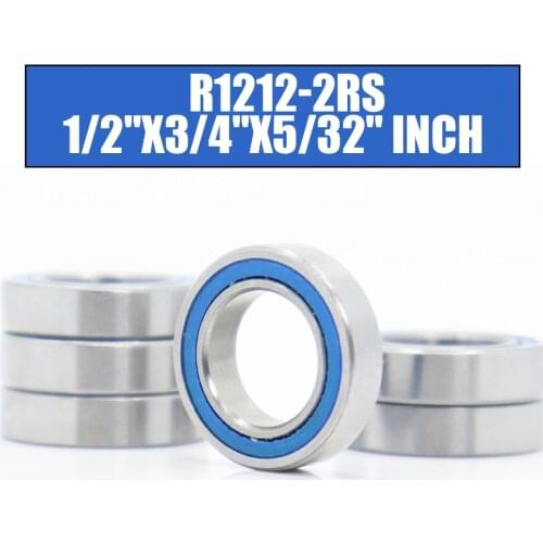 FUSHI R1212rs Bearings Blue Sealed Inch Size , ABEC-3 R1212 2RS Shaft Ball Bearing Parts For Hobby RC Car Truck ,Pick of 6 Pcs