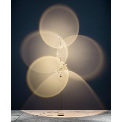 Modern Simple Adjustable LED Floor Lamp Creative LED Light and Shadow Floor Lamp Personality Art Back Wall Designer Floor Lamp