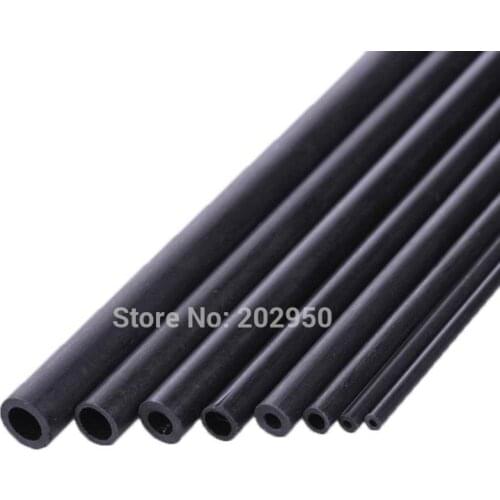 16pc High Quality Carbon Fiber Tube 2mm/2.5mm/3mm/4mm/5mm/6mm/8mm Hollow Tube Carbon Pipe For Quadcopter Multicoptor 500mm