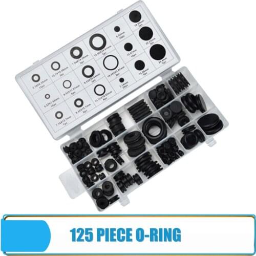125Pcs O Ring Rubber Washer Sealing Gasket Ring Kit Watertightness Assortment With Box Camper Accessories For Caravan Motor Home