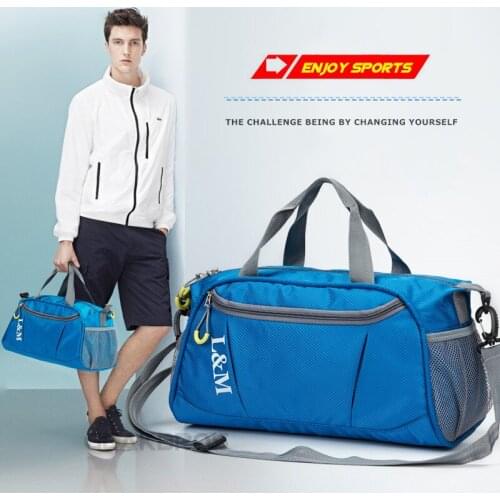 Waterproof Gym Bag Fitness Training Yoga Sports Bag Portable Handbags Tote Shoulder Oxford Light Travel Luggage Crossbody Pouch