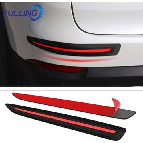 YULLING 2pcs Car Sticker Bumper Protection Front Rear Edge Corner Guard Scratch Protectior Strip for SUV MPV Sedan Car Wholesale