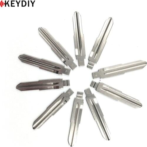 KEYDIY 10 pcs Metal Blank Uncut Flip KD Remote Key Blade 40# HU100 For Chevrolet Cruze SPrak Aveo Camaro Equinox / Opel