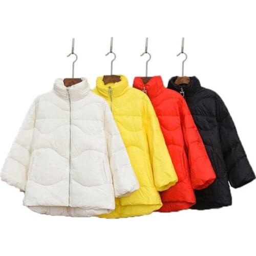 2019 new women down coat zippers short women jacket female warm winter women down jacket White duck down padded coat DJ023