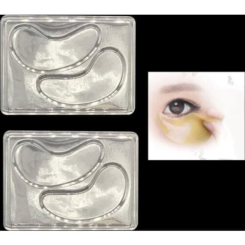 10pcs Plastic DIY Facial Eye Mask Mould Plate Transparent Portable Reusable Eye Patch Mask Tray Set Makeup Tool Face Skin Care