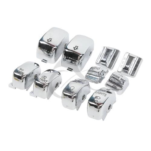 10x Hand Control Switch Housing Buttons Caps For Harley Touring Electra Glide SOFTAIL DYNA FLHT FLHX FLHTC 96-13