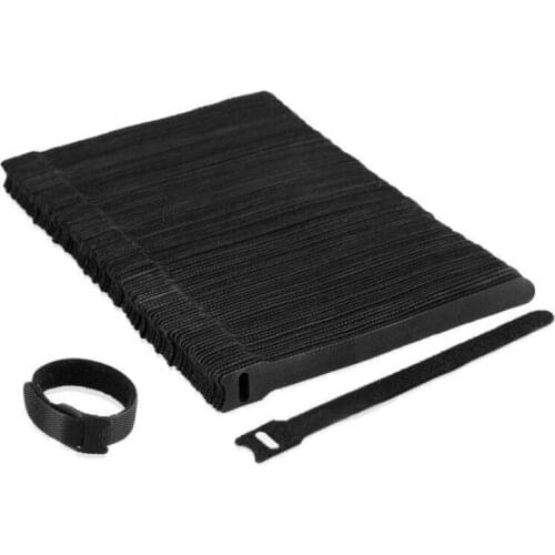 12x150mm T-type Nylon Cable Ties Cable Fastener Marker Straps Hook and Loop Cable Tie Loop Sticky Straps Home Tools, 50Pcs