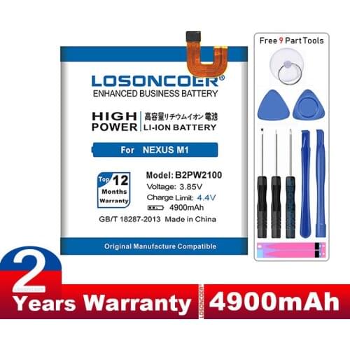 LOSONCOER 4900mAh B2PW2100 Battery For HTC Nexus Google Pixel XL / Nexus M1 Battery+Quick Arrive+Gift tools +stickers