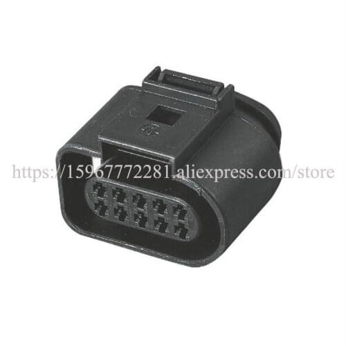 Free shipping 1J0 973715 car male Connector female cable Terminal jacket auto socket 10 pin Connector automotive plug 1.5 series