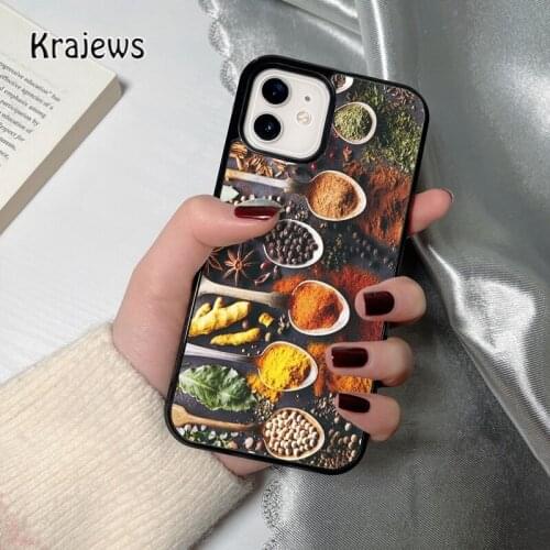 Krajews Cooking Utensils Chef Kitchen coque Phone Case for iPhone 12 mini 5 6S 7 8 PLUS X XS XR 11 PRO MAX SE 2020 Cover