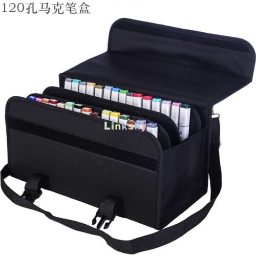120 Slots Marker Pen Case, Markers Carrying Bag Holder for Alcohol Marker and Art Sketch Marker, Permanent Paint Marker