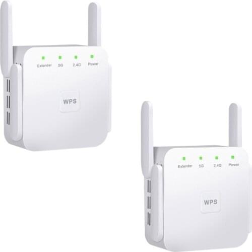Dual Frequency Wifi Repeater Router Booster 2.4G 5G Wifi Signal Extender 5Ghz1200Mbps WiFi Range Extender Amplifier