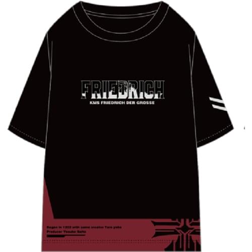 Anime JK Azur Lane Frederick the Great Cosplay Shirt Related T-Shirt Tops Tee Women Men Casual tshirt t shirt Costume