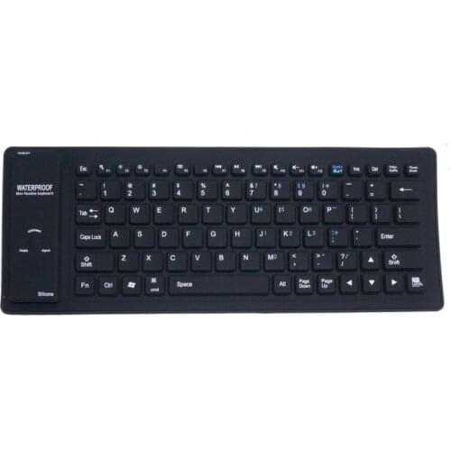No Typing Noise Flexible Silicone Bluetooth Keyboard Wireless Keyboard